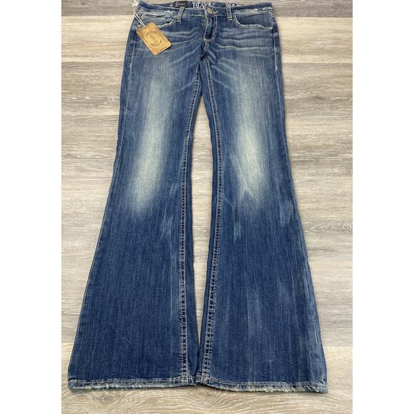 NEW $95 Buckle Black Fit No. 53 Tailored boot cut stretch Jeans sz 26(30) X 32 - Picture 1 of 13